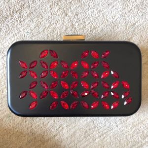 Devi Kroell Crystal and Wood Clutch